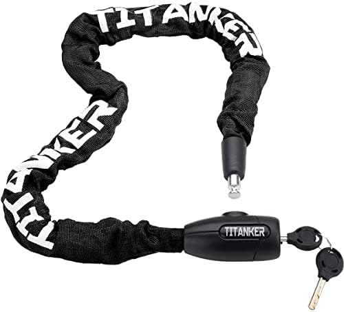 Titanker Bike Chain Lock, Security Anti-Theft Bike Lock Chain Bicycle