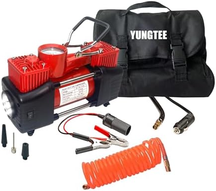 YUNGTEE Tire Inflator Heavy Duty Double Cylinders Direct Drive Inflation