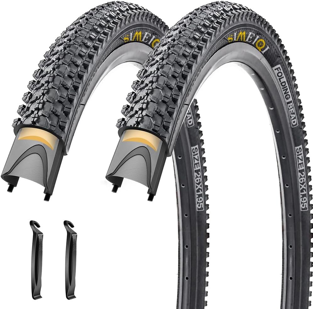 26 X 1.95 Inch Folding Bike Tires with 3mm Anti